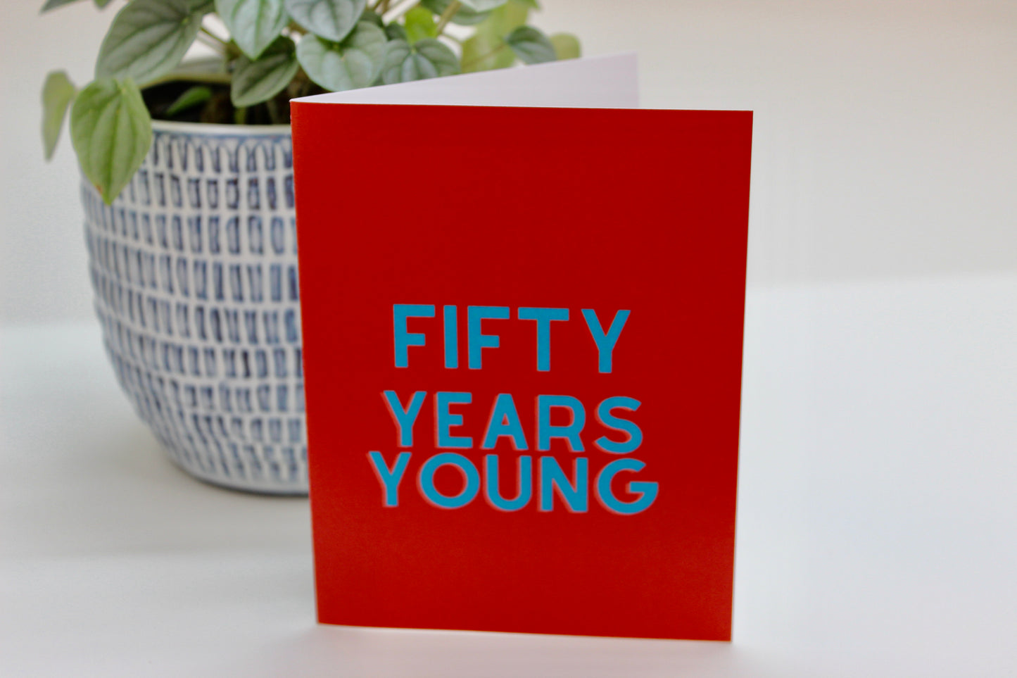 Fifty Years Young Birthday Card