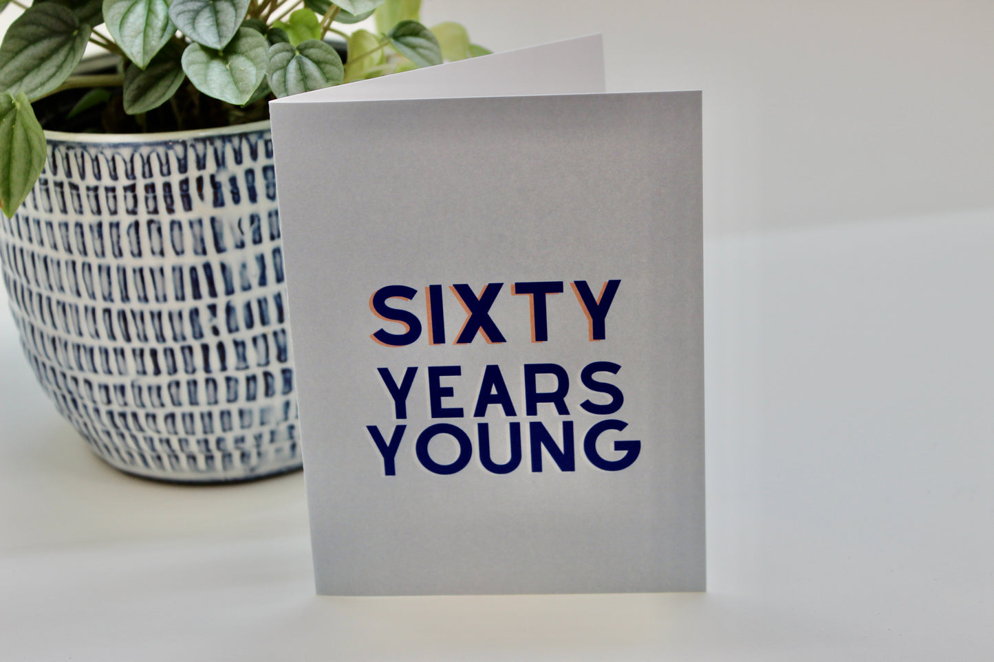 Sixty Years Young Birthday Card