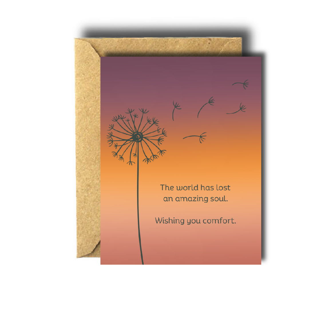 Dandelion Sympathy Card