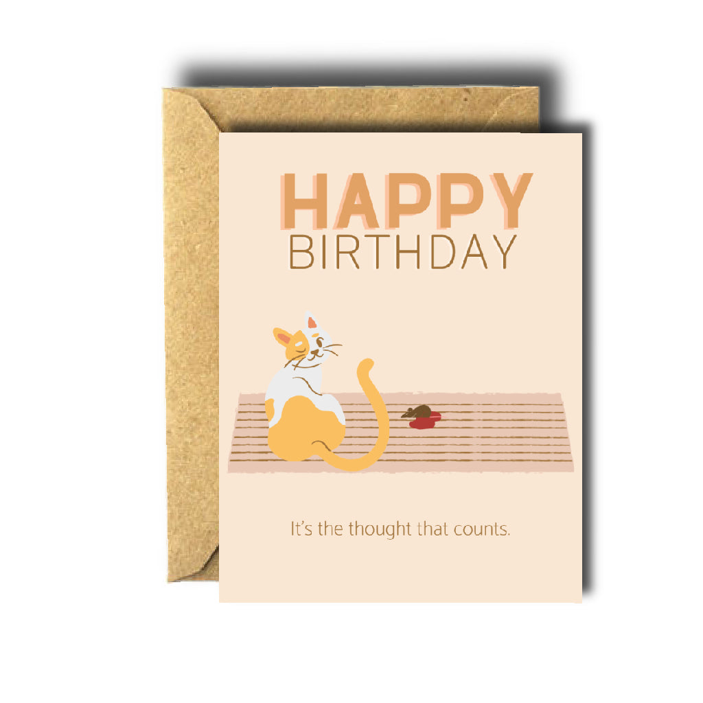 Cat Birthday Gift Card